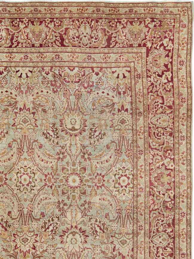 Antique Persian Lavar Kerman Carpet, No.24435 - Gss