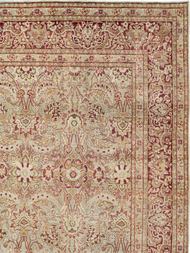 Antique Persian Lavar Kerman Carpet, No.24435 - Gss