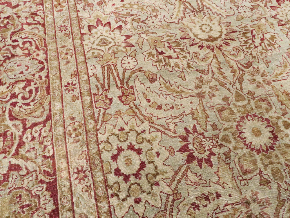Antique Persian Lavar Kerman Carpet, No.24435 - Gss