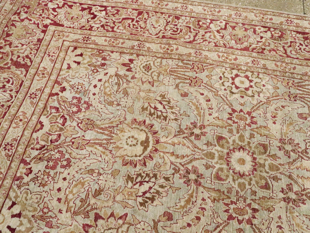 Antique Persian Lavar Kerman Carpet, No.24435 - Gss