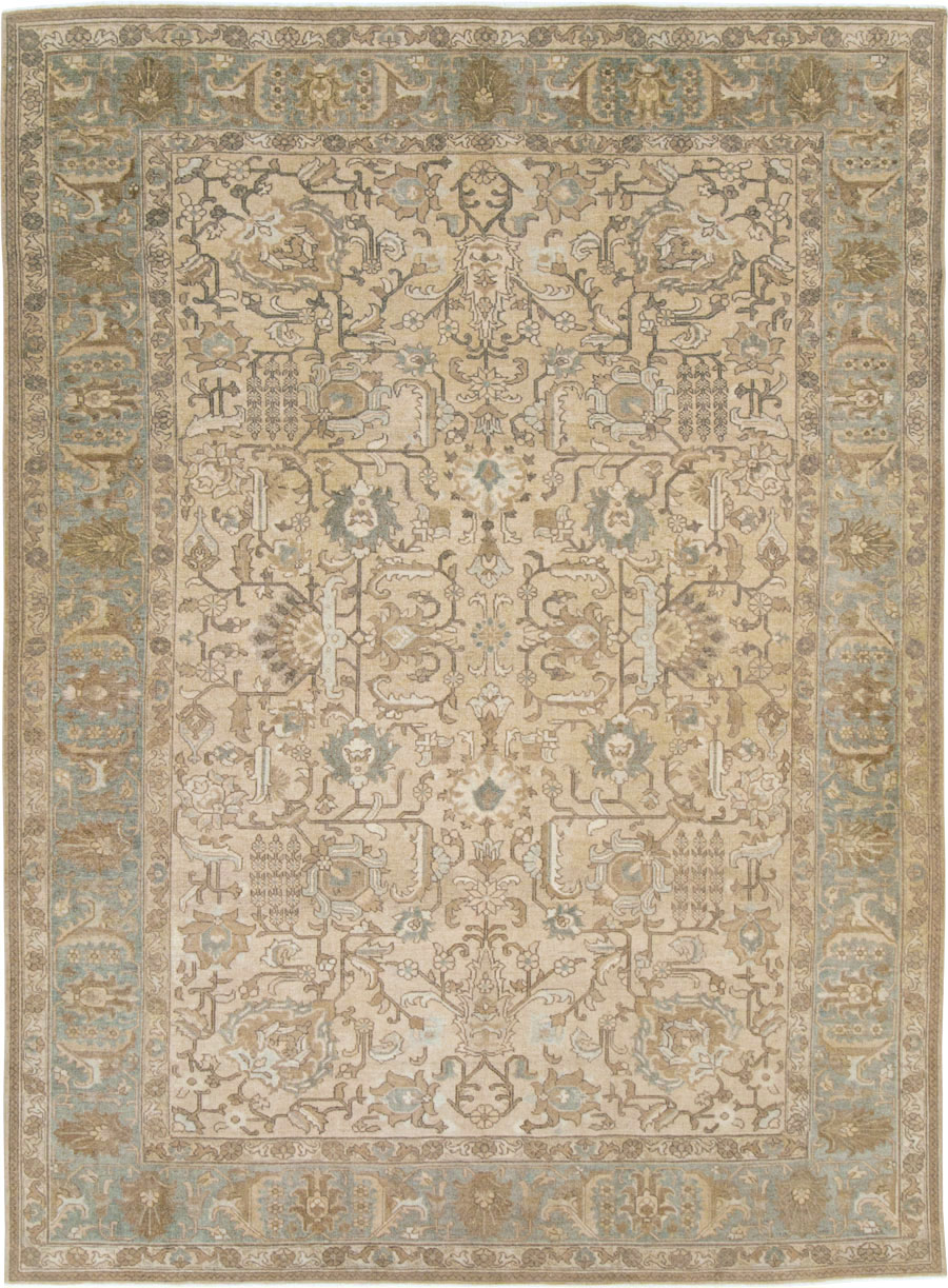 Vintage Persian Tabriz Accent Carpet, No.24440 - Gss