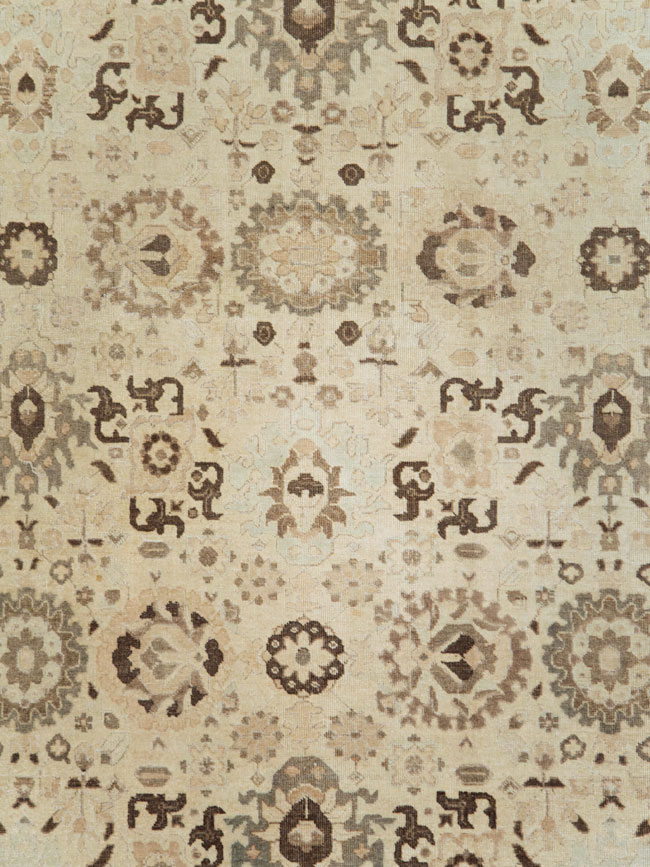 Antique Persian Tabriz Small Room Size Carpet, No.24445 - Gss