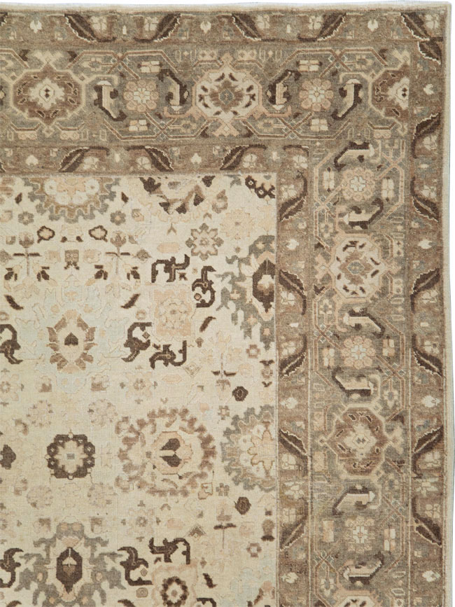 Antique Persian Tabriz Small Room Size Carpet, No.24445 - Gss