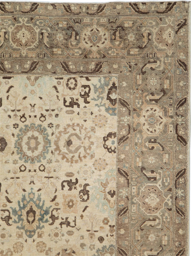 Antique Persian Tabriz Small Room Size Carpet, No.24445 - Gss
