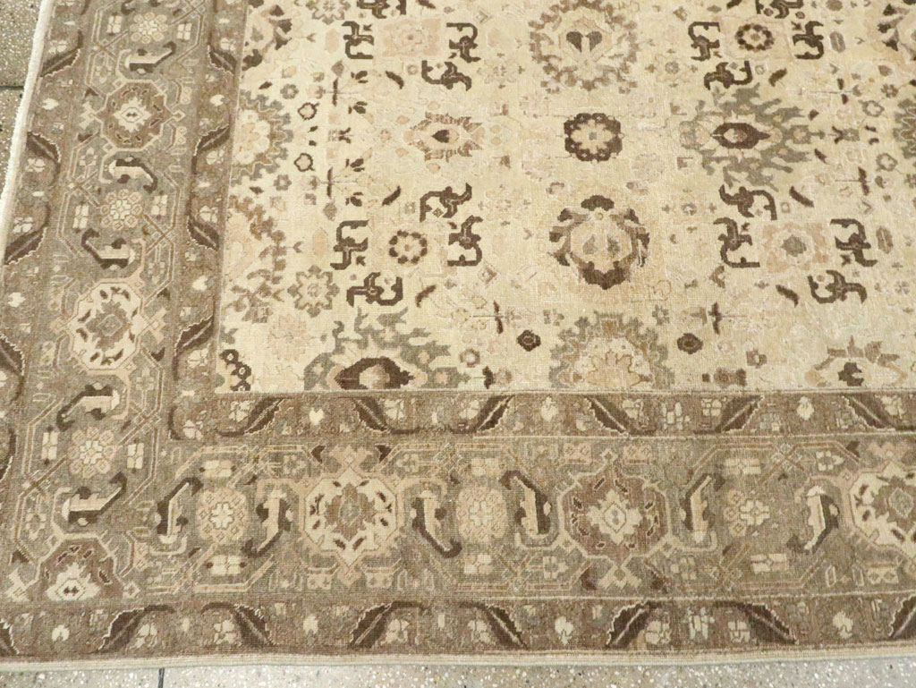 Antique Persian Tabriz Small Room Size Carpet, No.24445 - Gss