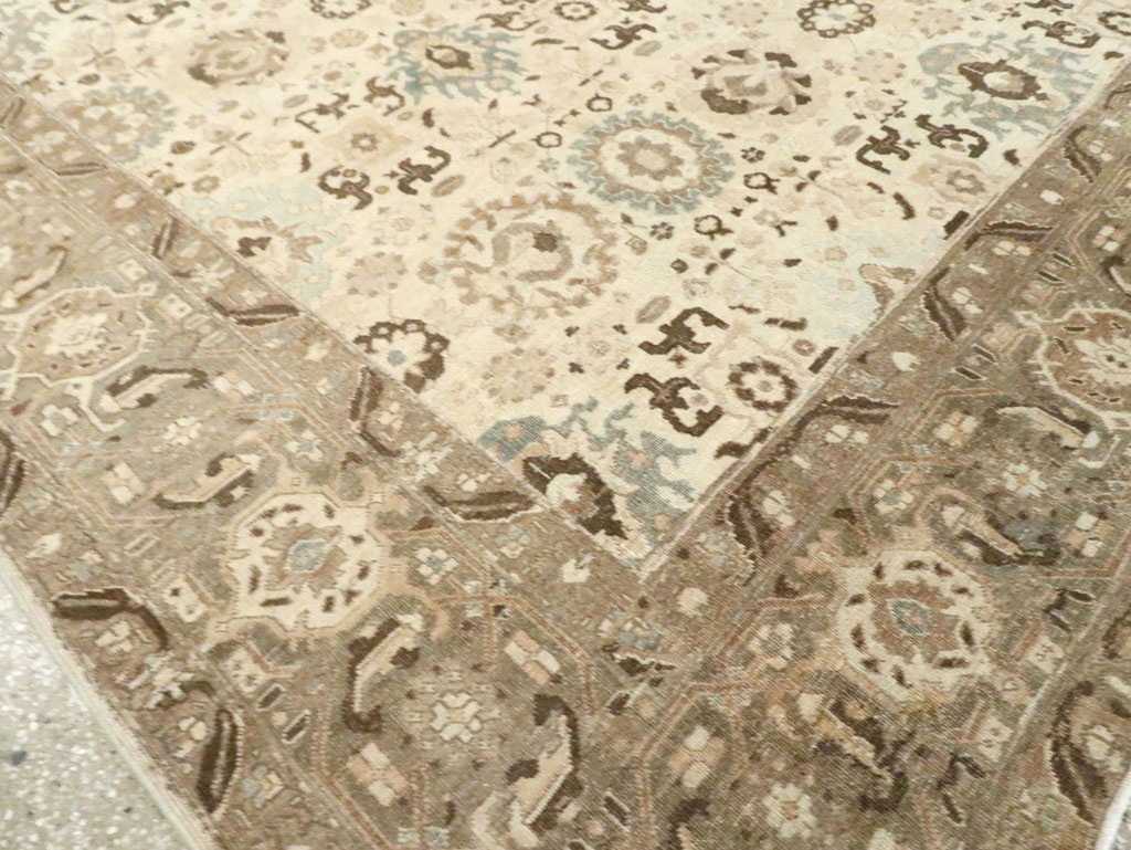 Antique Persian Tabriz Small Room Size Carpet, No.24445 - Gss