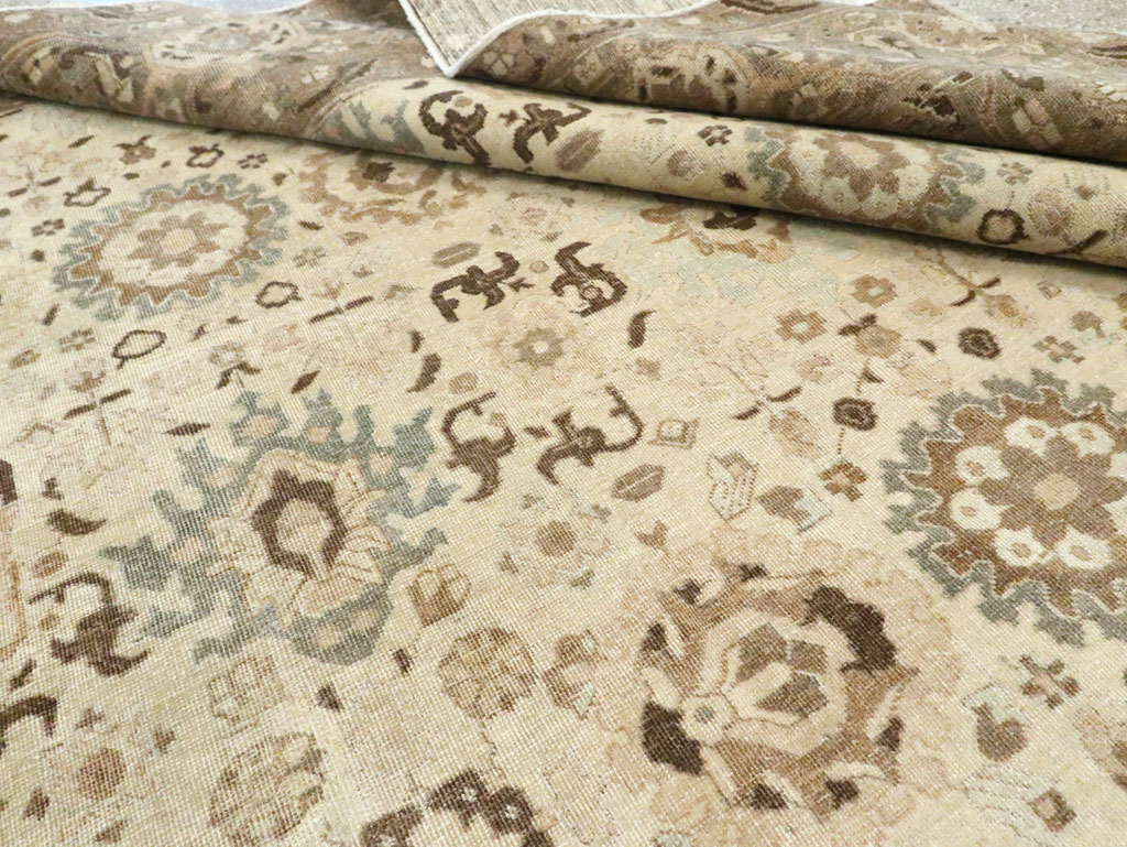 Antique Persian Tabriz Small Room Size Carpet, No.24445 - Gss