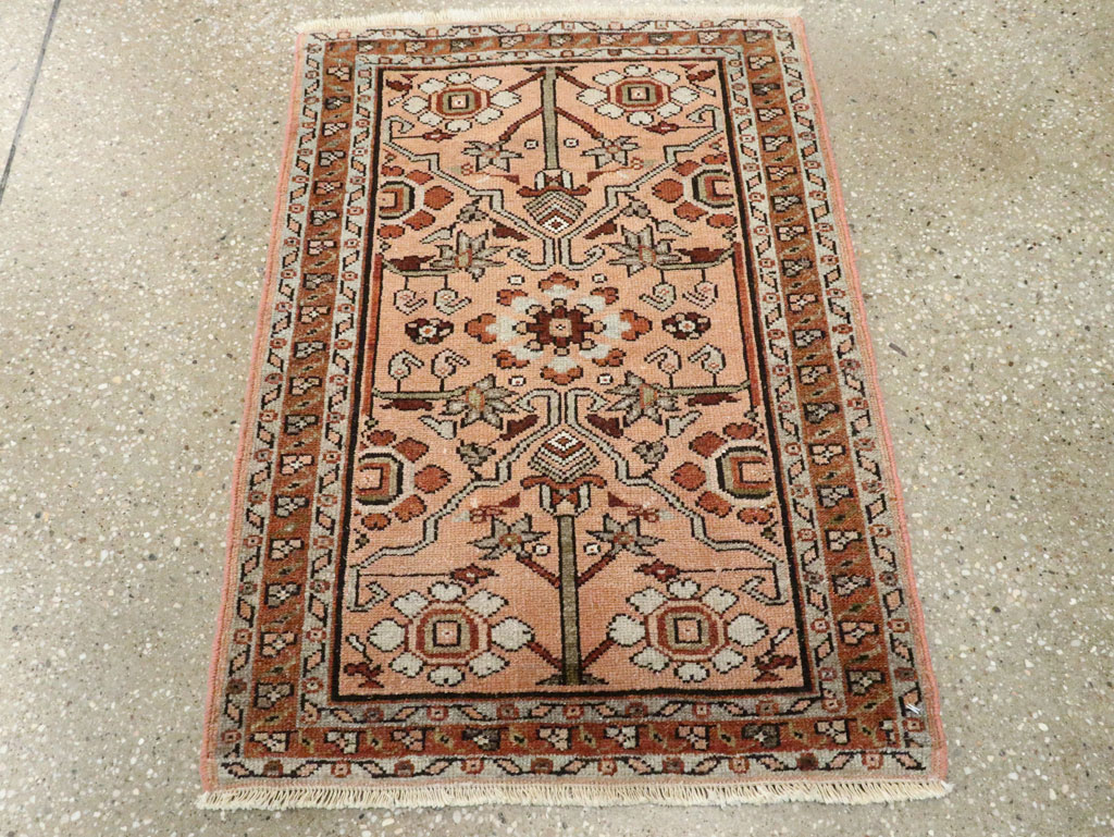 Vintage Persian Malayer Throw Rug, No.24447 - Gss