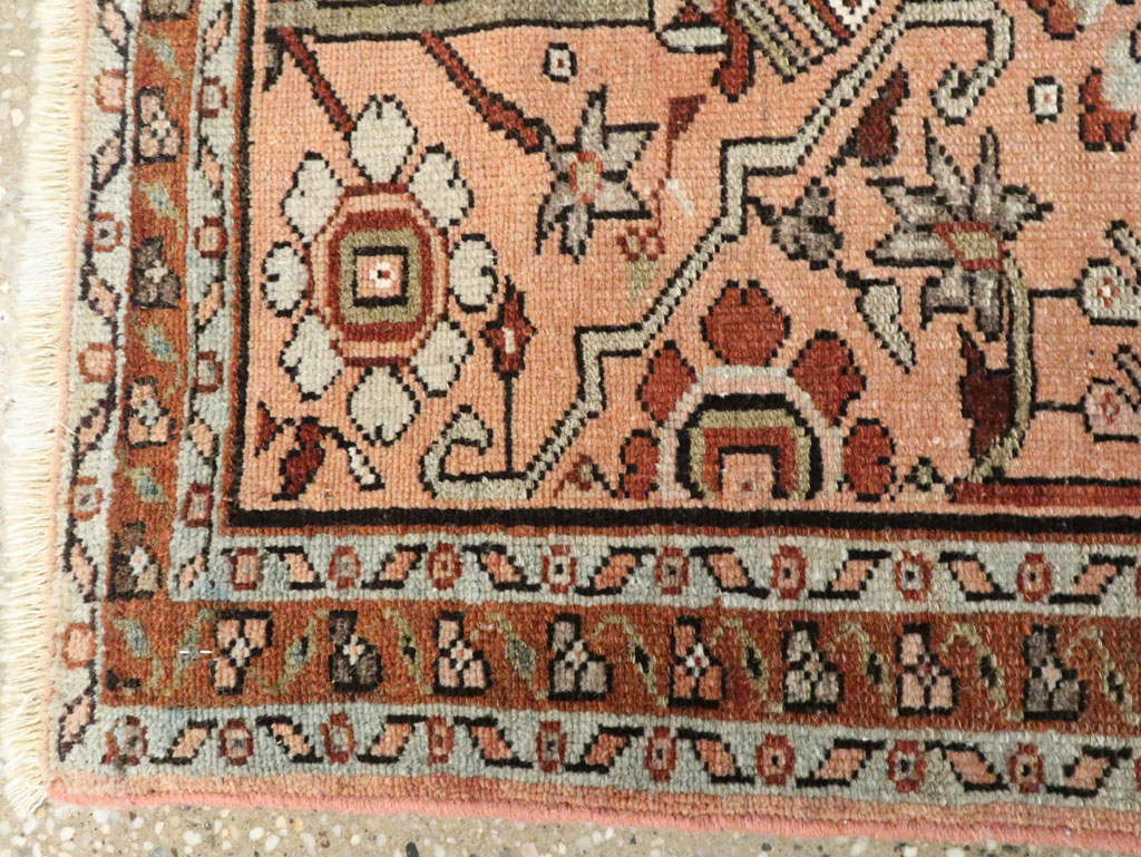 Vintage Persian Malayer Throw Rug, No.24447 - Gss