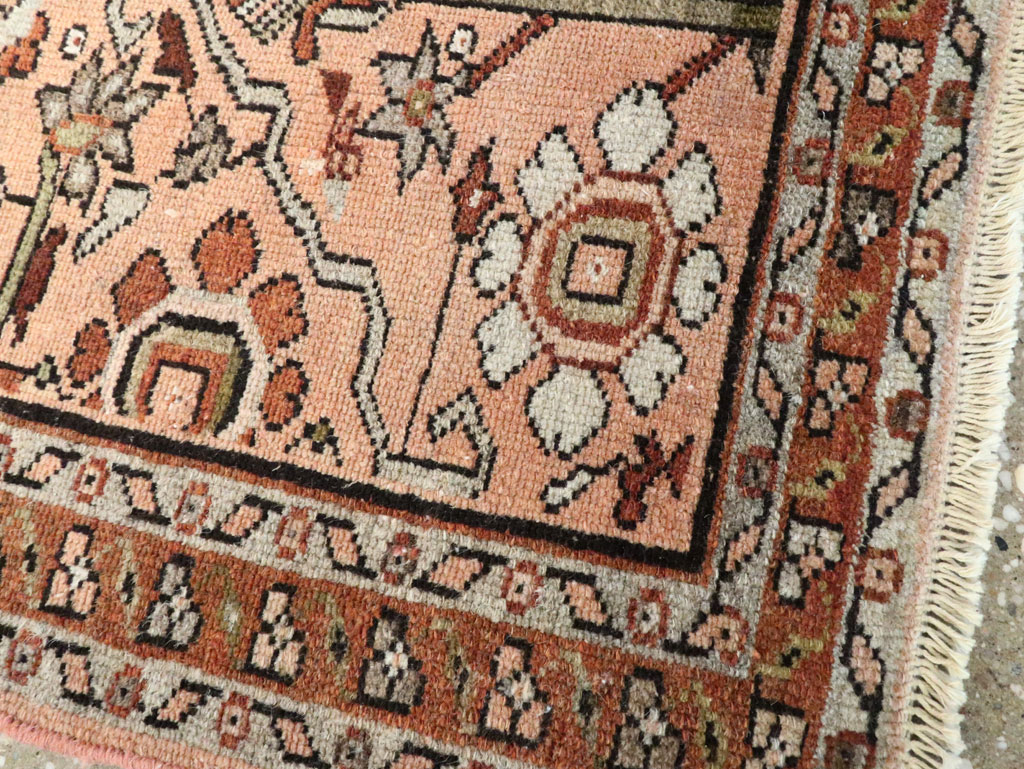 Vintage Persian Malayer Throw Rug, No.24447 - Gss