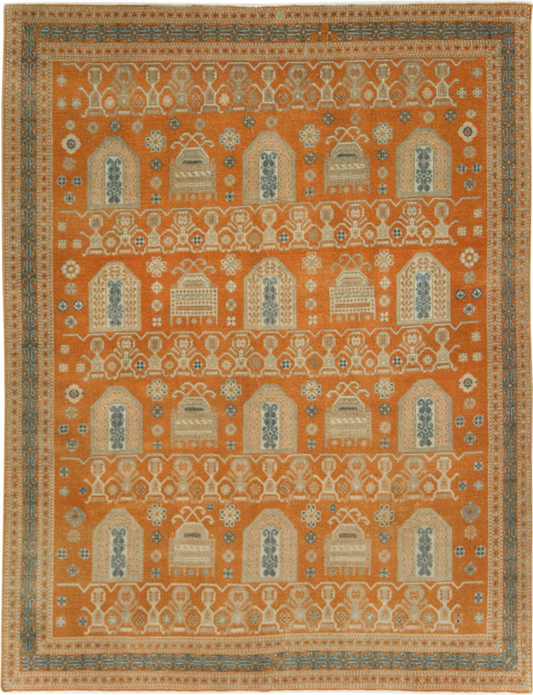 Vintage Persian Afshar Accent Rug, No.24454 - Gss
