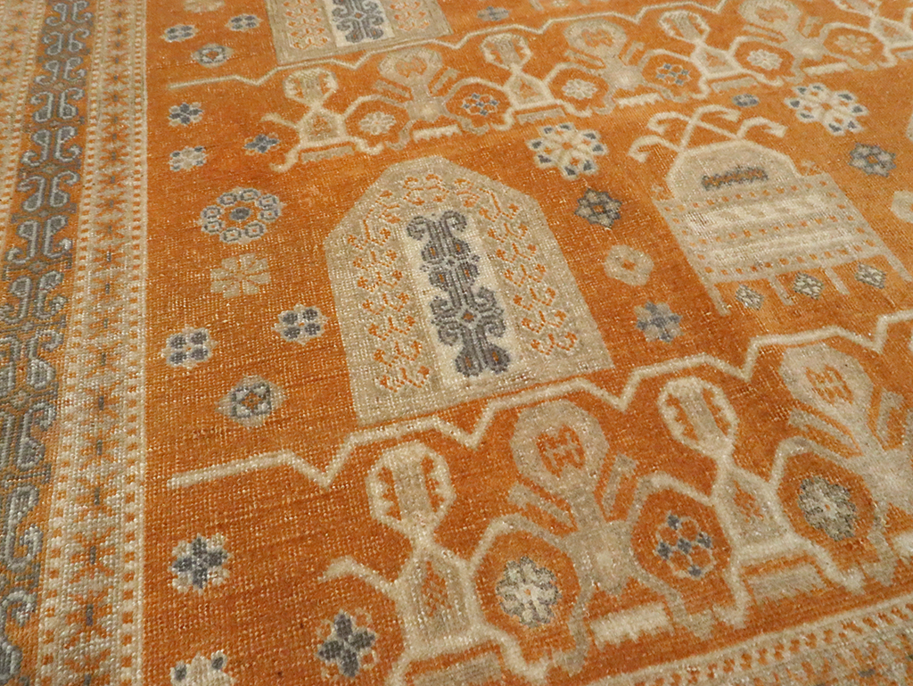 Vintage Persian Afshar Accent Rug, No.24454 - Gss