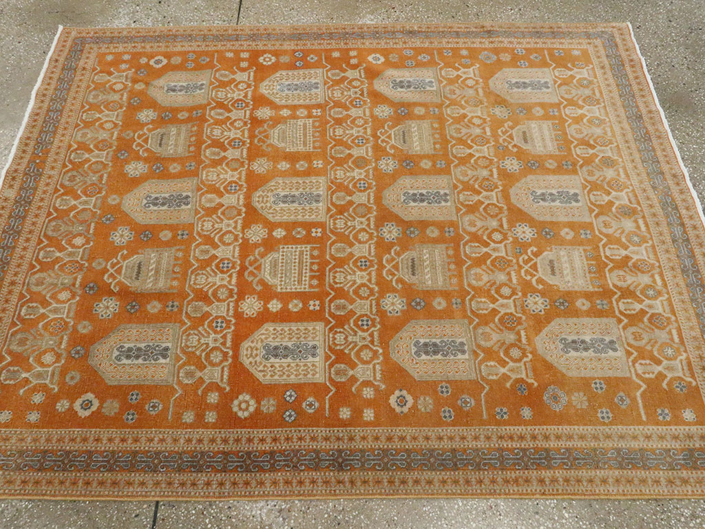 Vintage Persian Afshar Accent Rug, No.24454 - Gss