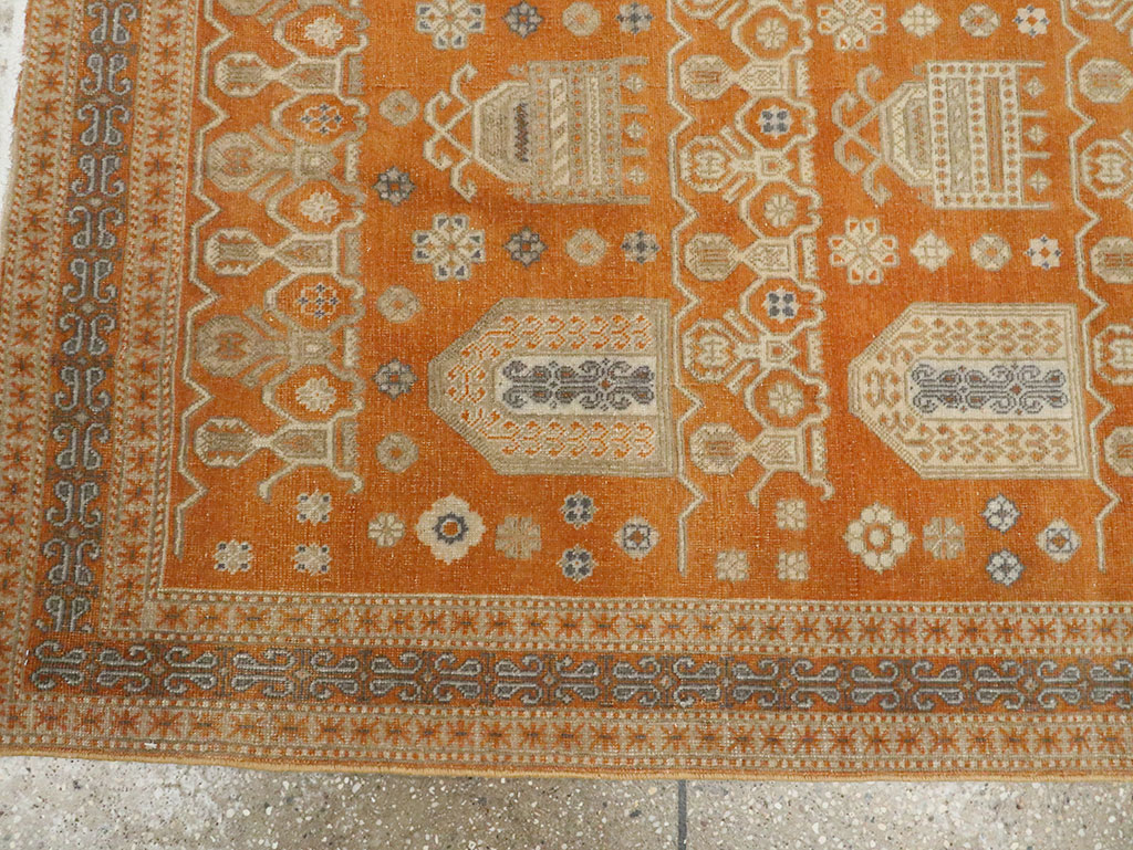 Vintage Persian Afshar Accent Rug, No.24454 - Gss