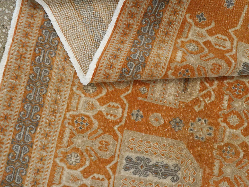 Vintage Persian Afshar Accent Rug, No.24454 - Gss