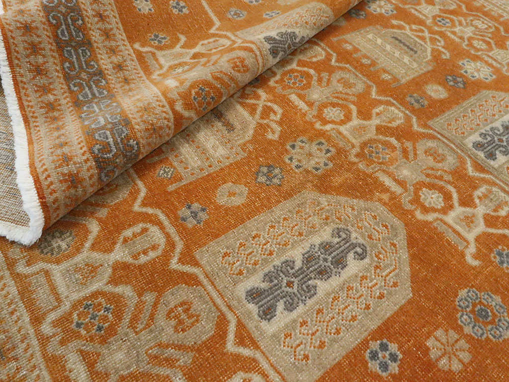 Vintage Persian Afshar Accent Rug, No.24454 - Gss