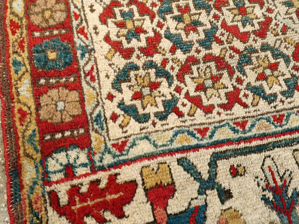 Antique Persian Kurd Bidjar Rug, No.24473 - Gss