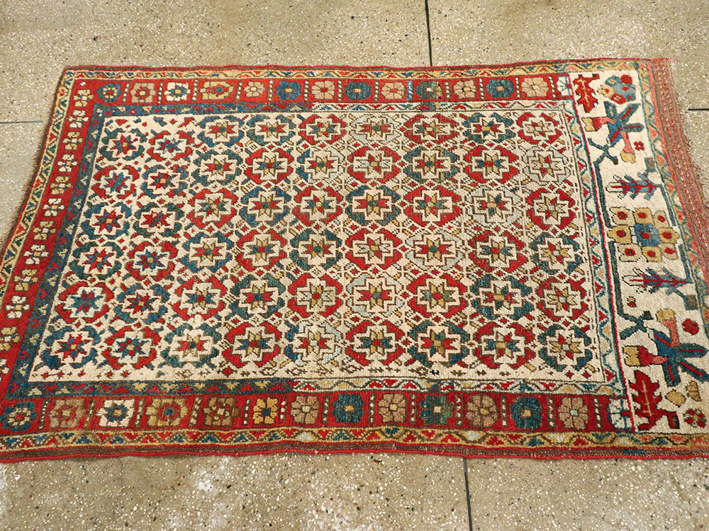 Antique Persian Kurd Bidjar Rug, No.24473 - Gss
