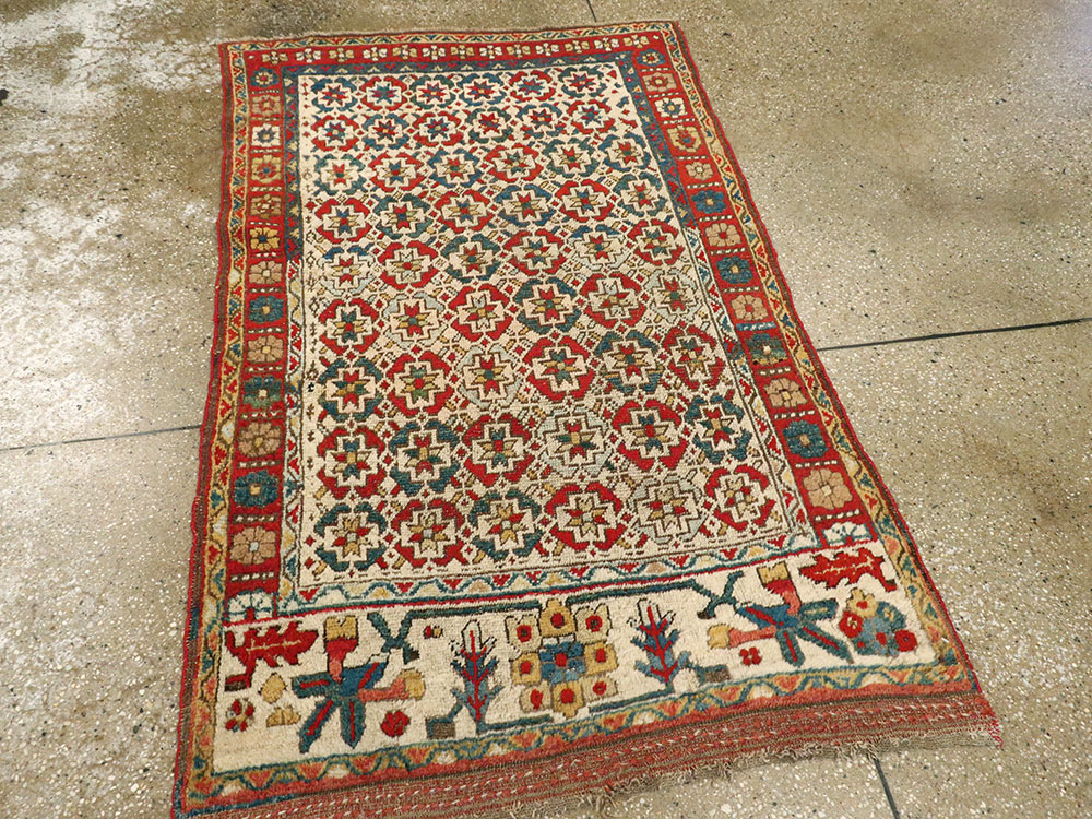Antique Persian Kurd Bidjar Rug, No.24473 - Gss