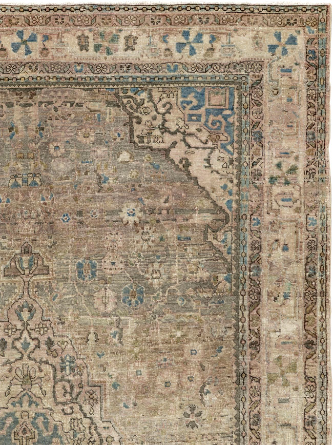 Antique Persian Sarouk Fereghan Accent Rug, No.24479 - Gss