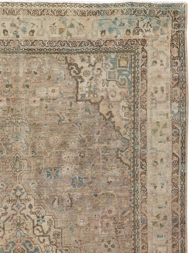 Antique Persian Sarouk Fereghan Accent Rug, No.24479 - Gss