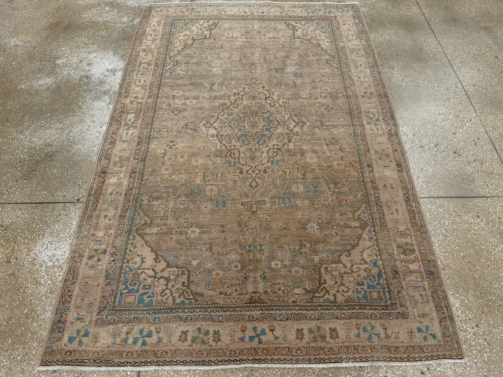 Antique Persian Sarouk Fereghan Accent Rug, No.24479 - Gss