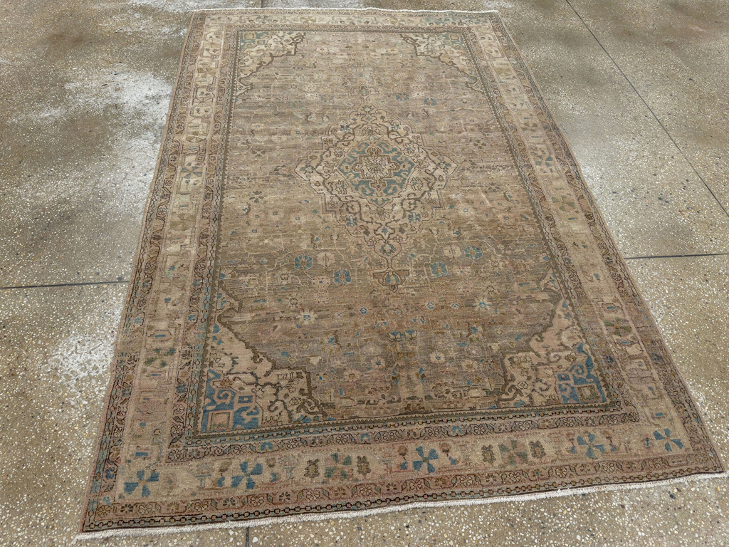 Antique Persian Sarouk Fereghan Accent Rug, No.24479 - Gss