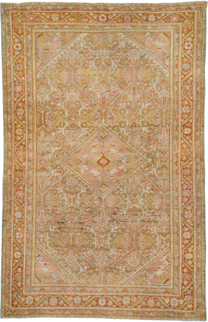 Antique Persian Mahal Rug, No.24480 - Gss