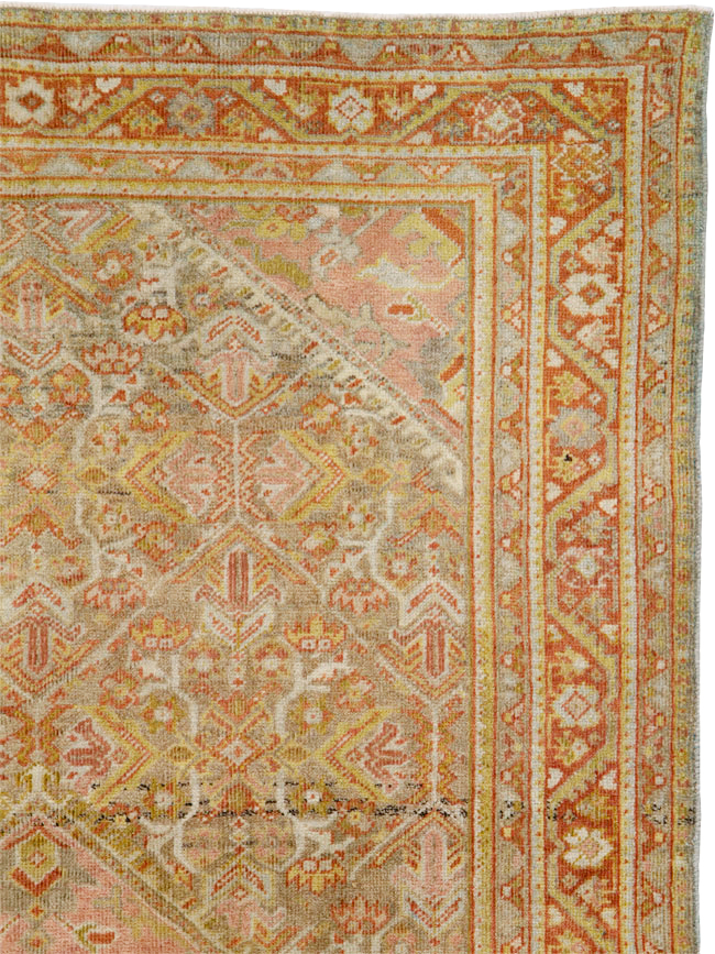 Antique Persian Mahal Rug, No.24480 - Gss