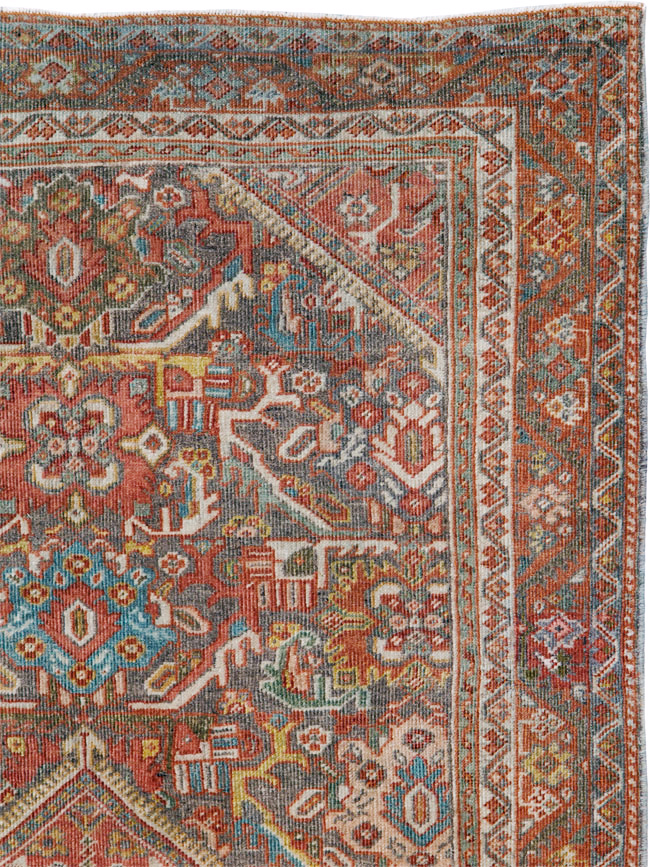 Antique Persian Mahal Rug, No.24481 - Gss