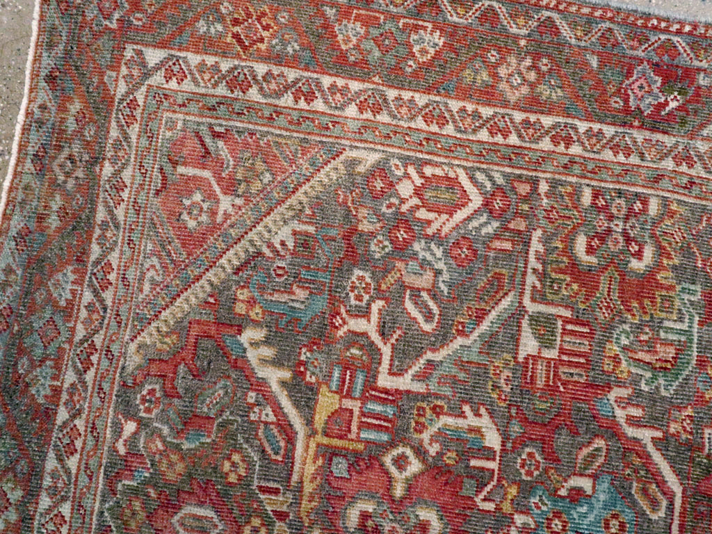 Antique Persian Mahal Rug, No.24481 - Gss