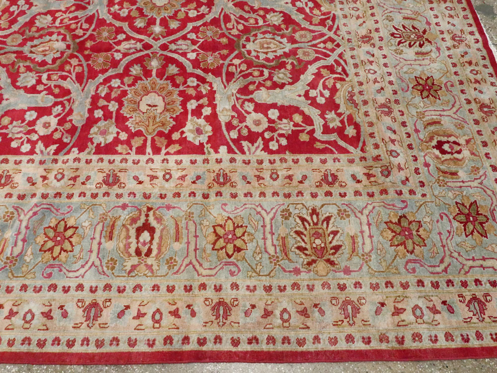 Antique Persian Tabriz Carpet, No.24493 - Gss