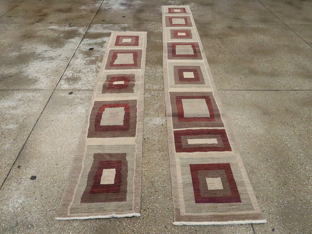 Modern Persian Tabriz Runner, No.24495 - Gss