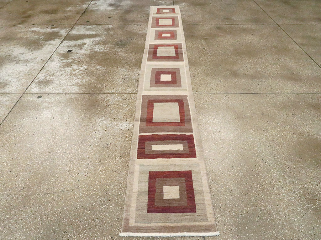Modern Persian Tabriz Runner, No.24495 - Gss