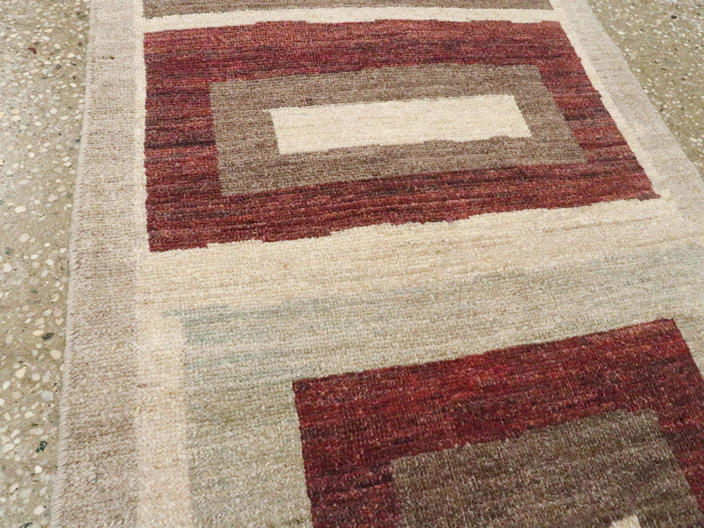 Modern Persian Tabriz Runner, No.24495 - Gss