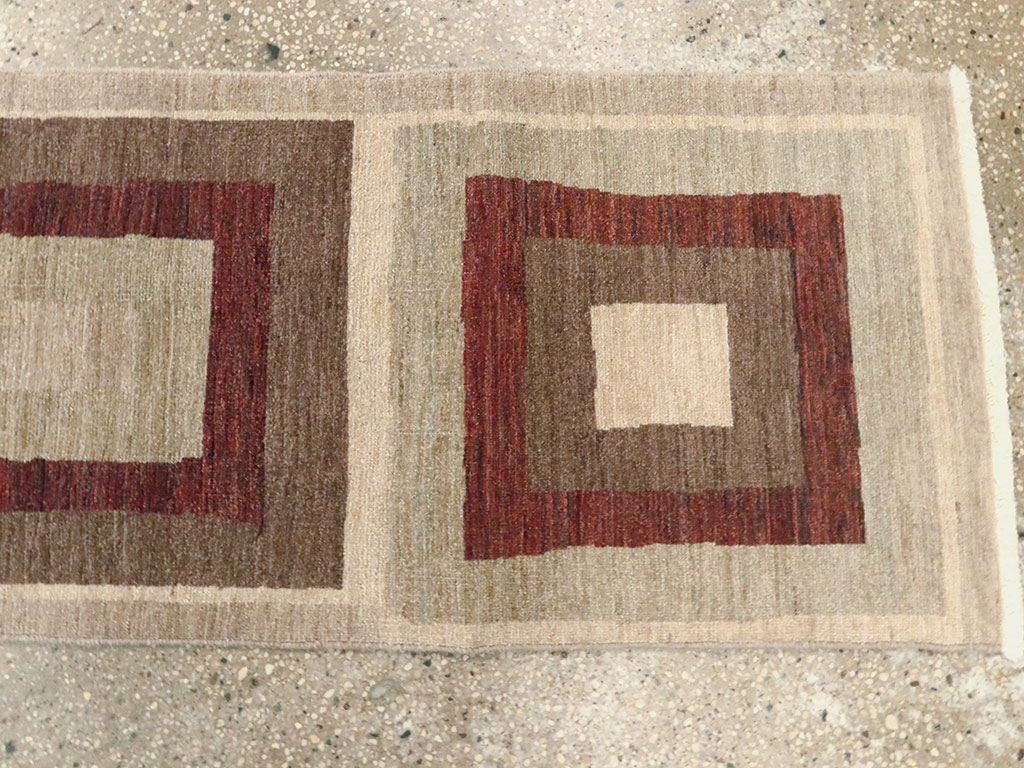 Modern Persian Tabriz Runner, No.24495 - Gss