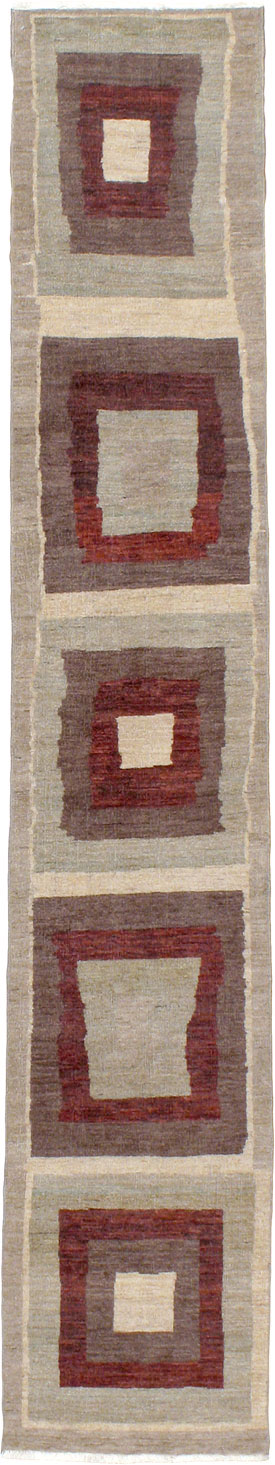 Modern Persian Tabriz Runner, No.24496 - Gss