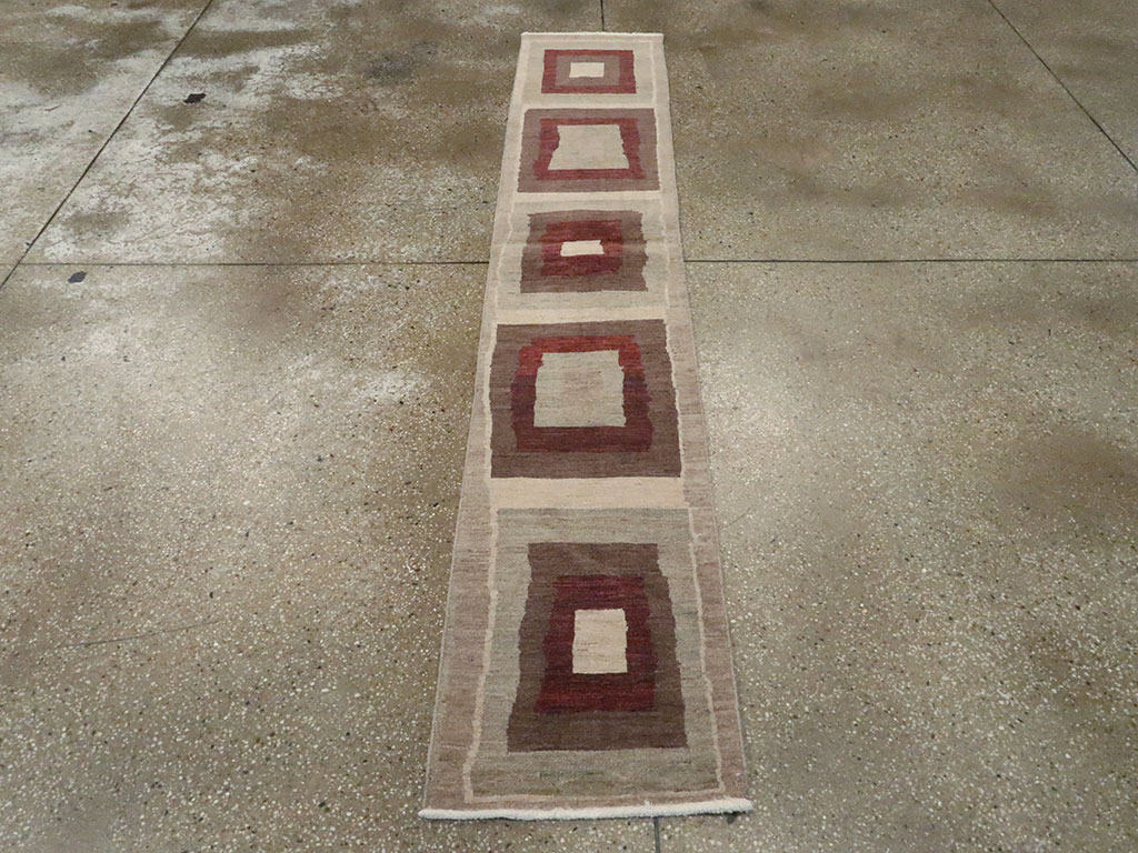 Modern Persian Tabriz Runner, No.24496 - Gss