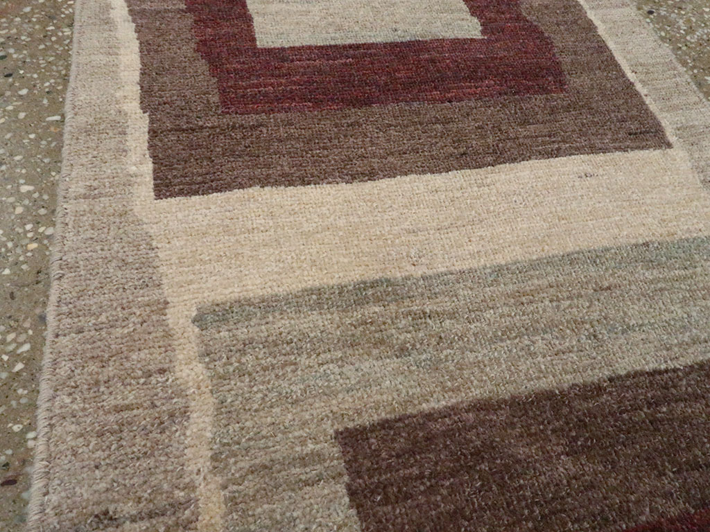 Modern Persian Tabriz Runner, No.24496 - Gss