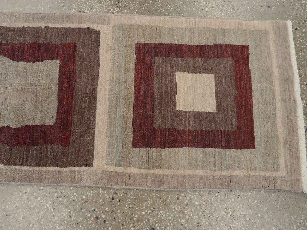 Modern Persian Tabriz Runner, No.24496 - Gss