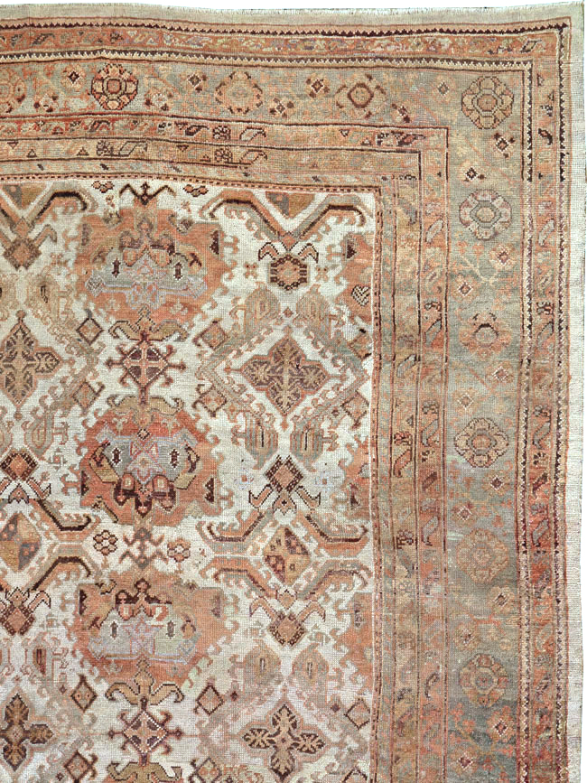 Antique Turkish Oushak Carpet, No.24509 - Gss