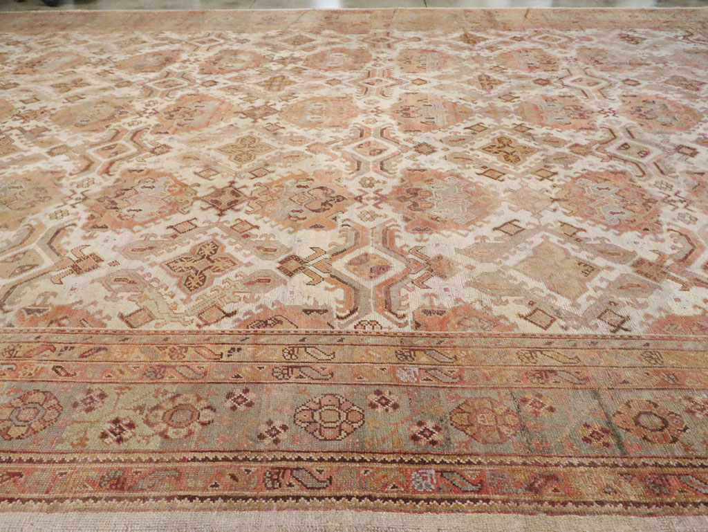 Antique Turkish Oushak Carpet, No.24509 - Gss
