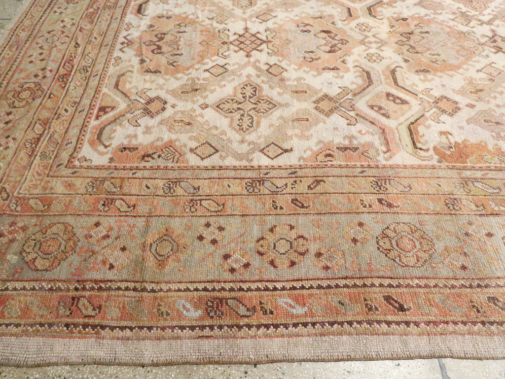 Antique Turkish Oushak Carpet, No.24509 - Gss