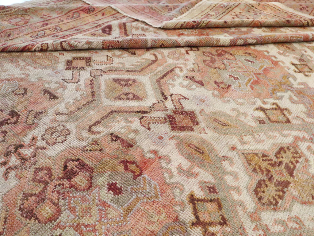 Antique Turkish Oushak Carpet, No.24509 - Gss