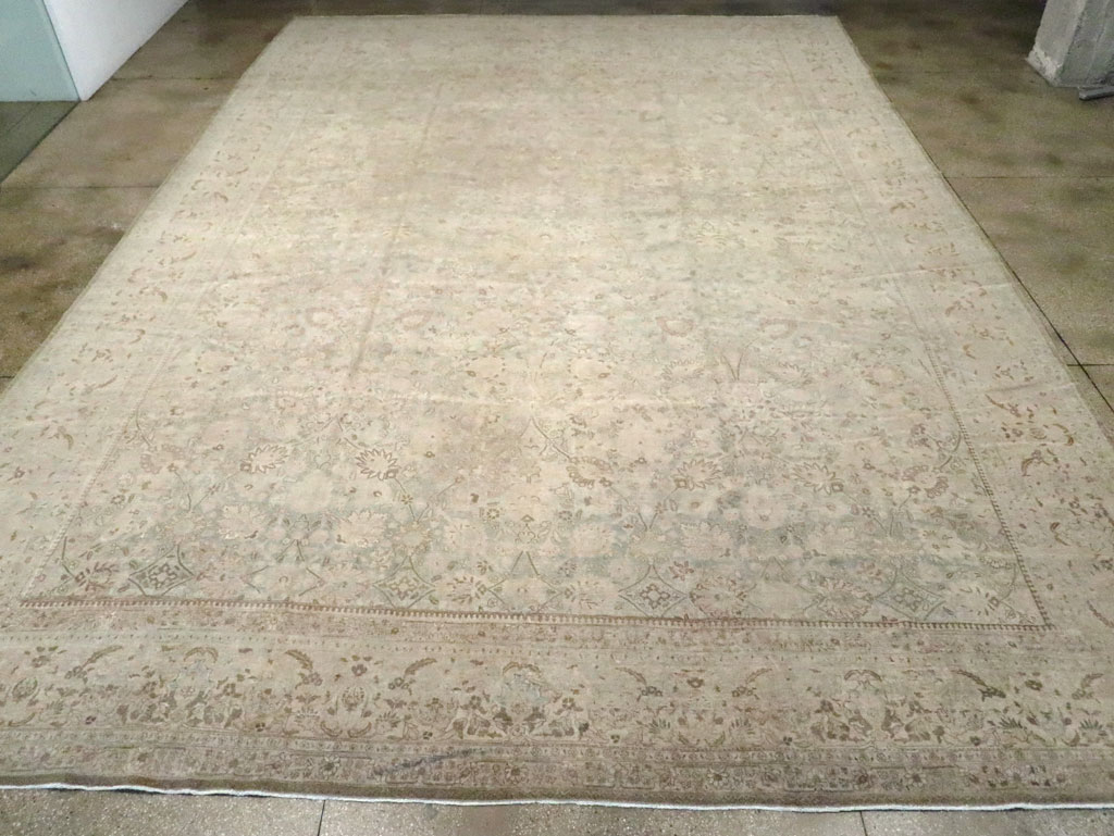 Antique Persian Tabriz Carpet, No.24516 - Gss