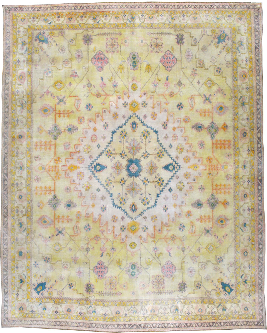 Vintage Indian Cotton Agra Carpet, No.24524 - Gss