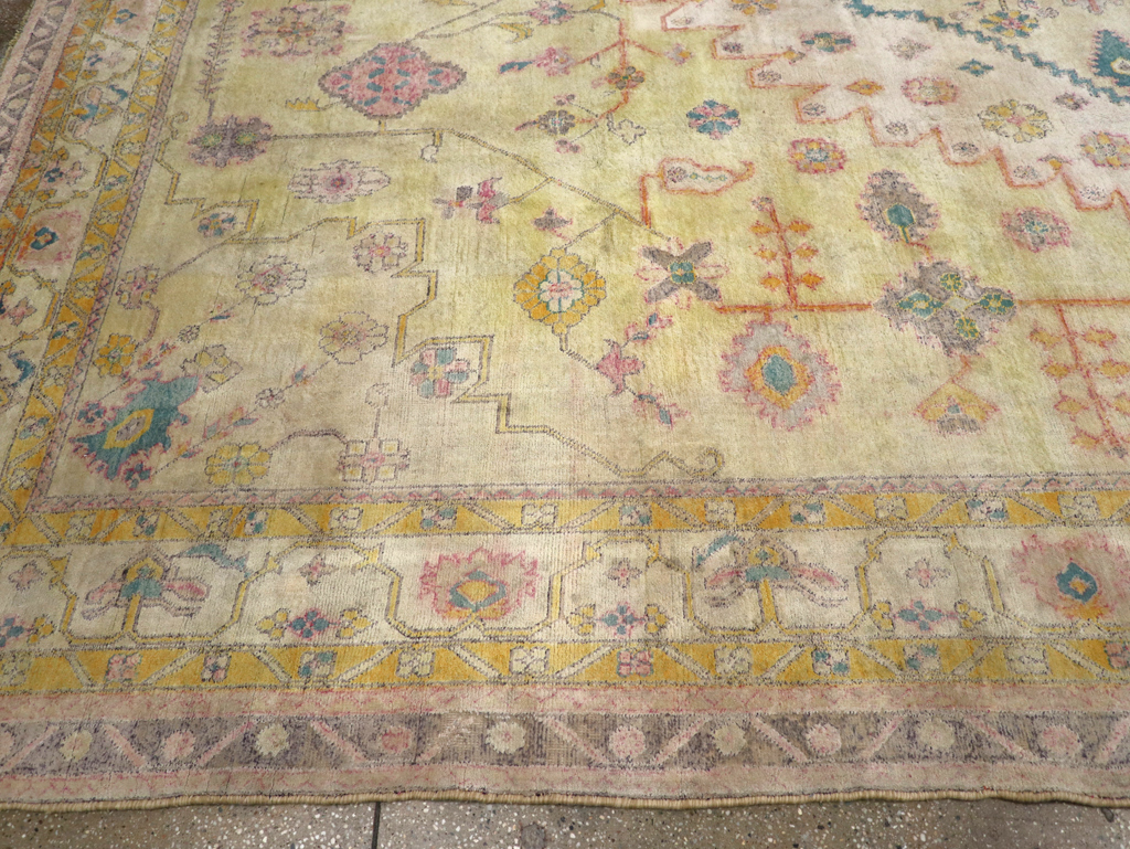 Vintage Indian Cotton Agra Carpet, No.24524 - Gss