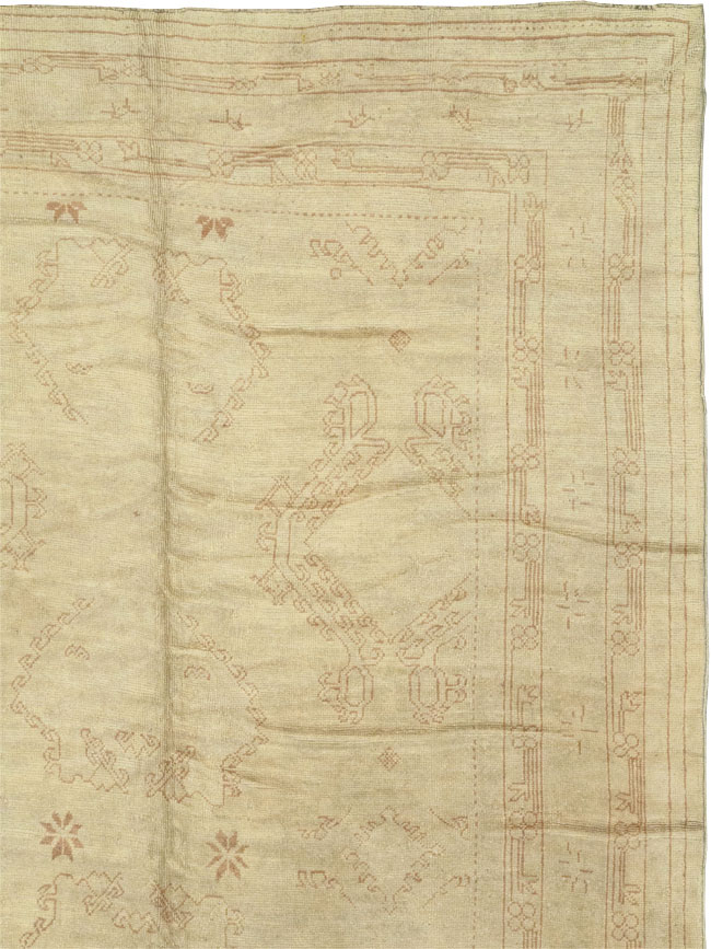 Antique Turkish Oushak Carpet, No.24530 - Gss