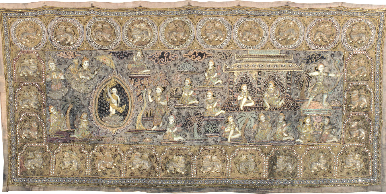 Vintage Burma Tapestry, No.24531 - Gss