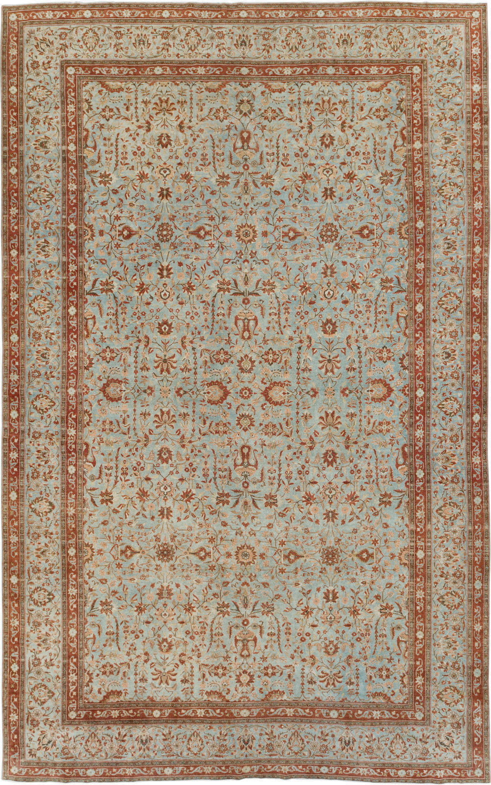Antique Persian Kashan Oversize Carpet, No.24532 - Gss